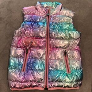 Metallic rainbow Appaman puffy vest size 6